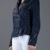 3.1 Phillip Lim Leather Jacket in Blue (black) - Lyst