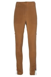 3.1 Phillip Lim Zip Detail Silk Trouser - Lyst