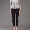 3.1 Phillip Lim Motorcycle Ruffle Jacket in Gray (grey) - Lyst