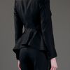 Alexander Mcqueen Peplum Front Jacket in Black - Lyst