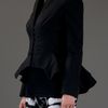Alexander Mcqueen Peplum Waist Jacket in Black - Lyst