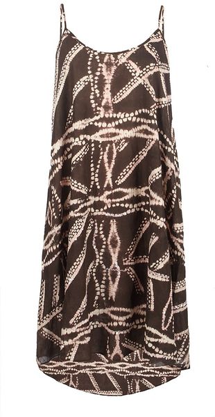 Allsaints Bandini Vest Dress in Black (ebony rose) - Lyst