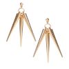 Asos Multi Spike Drop Earrings in Gold - Lyst