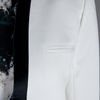 Balmain Structured Open Front Blazer in White - Lyst