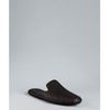 Bottega Veneta Black Intrecciato Suede Slippers in Black for Men - Lyst