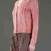 Bottega Veneta Vneck Cardigan in Red (grey) - Lyst