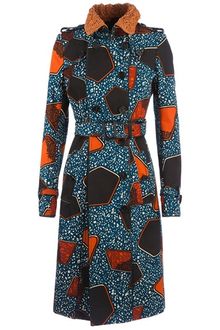 Burberry Prorsum Printed Coat - Lyst