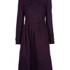 Burberry Prorsum Woven Collar Trench Coat in Purple - Lyst