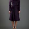 Burberry Prorsum Woven Collar Trench Coat in Purple - Lyst