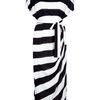By Malene Birger Takinhi Stripe Dress in Black (white) - Lyst