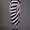 By Malene Birger Takinhi Stripe Dress in Black (white) - Lyst