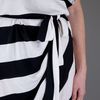 By Malene Birger Takinhi Stripe Dress in Black (white) - Lyst