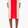 Chloé Blush Red Pleated Silk Skirt in Pink (blush) - Lyst