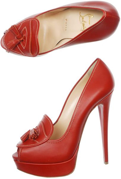 Christian Louboutin Alta Campus 150mm Shoes in Red - Lyst