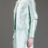Christopher Kane Collarless Hanne Jacket in Green - Lyst