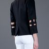 Comme Des Garçons Cutout Three Buttons Jacket in Black - Lyst