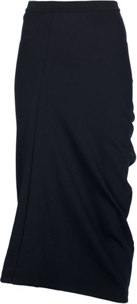 Comme Des Garçons Twisted Skirt in Black - Lyst