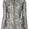 Dolce & Gabbana Floral Lace Shirt in Beige (floral) - Lyst