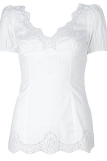 Dolce & Gabbana Lace Detail Top - Lyst