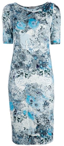 Erdem Floral Dress in Blue (floral) - Lyst