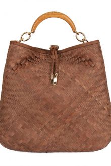 Ferragamo Ceyla Woven Leather Tote - Lyst