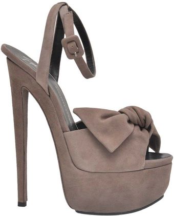 Giuseppe Zanotti Open Toe Suede Sandal - Lyst