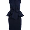 Givenchy Peplum Dress in Black (blue) - Lyst