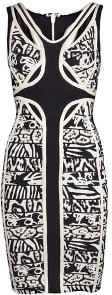 Hervé Léger Kylie Dress in Black - Lyst