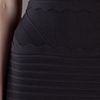 Hervé Léger Lotus Scalloped Dress in Black - Lyst