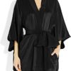 Kiki De Montparnasse Amour Collection Silkcharmeuse Robe in Black - Lyst