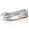 Koko Koko Soft Leather Ballet Shoes in Silver - Lyst