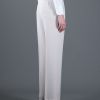 Lanvin Wide Leg Trouser in Beige - Lyst