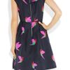 Marc By Marc Jacobs Night Bird Silktaffeta Dress in Multicolor (navy) - Lyst