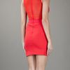Markus Lupfer Colour Block Dress in Red - Lyst