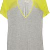 Mason By Michelle Mason Jersey and Silkcrepe Tshirt in Gray - Lyst