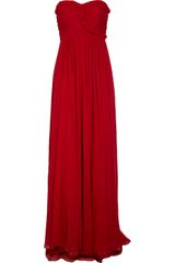 Notte By Marchesa Braidtrimmed Silkchiffon Gown