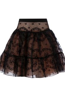 RED Valentino Lace Skater Skirt - Lyst