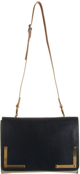  Colorblock Flap Front Crossbody Clutch 