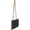 Sophie Hulme Colorblock Flap Front Crossbody Clutch in Black (gold) - Lyst