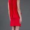 Stella Mccartney Draped Back Dress in Red - Lyst
