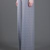 Stella Mccartney Wide Leg Trouser in Gray (white) - Lyst