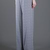 Stella Mccartney Wide Leg Trouser in Gray (white) - Lyst