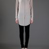 T By Alexander Wang Long Shirt in Gray (nude) - Lyst