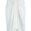 The Row Knot Front Skirt in White (ivory) - Lyst
