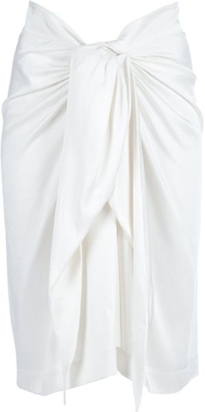 The Row Sarong Skirt in Beige (nude) - Lyst