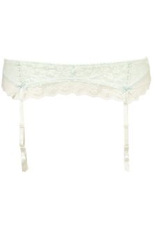 Topshop Mint Leafy Lace Suspender - Lyst
