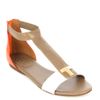 Tory Burch Casey Flat Sandals in Brown (white) - Lyst