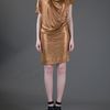 Vivienne Westwood Anglomania New Drape Dress in Gold (bronze) - Lyst