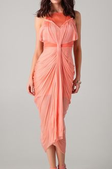 Willow Gathered Knot Tulle Dress - Lyst