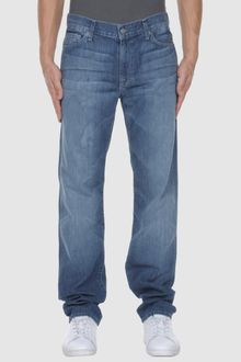 7 For All Mankind Denim Trousers - Lyst